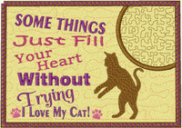 CAT POSES In The Hoop Embroidered Mug Mat Set-Digital Download