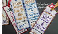 FAITH BASED IN THE HOOP EMBROIDERY DESIGNS BOOKMARKS - Embroidery by EdytheAnne 