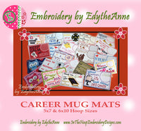 COLLECTION OF OUR MOST POPULAR CAREERS & PROFESSIONS MUG MAT/MUG RUG SET-Free Shipping