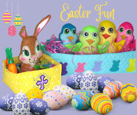 EASTER BOWLS - 2 Sizes Included - In The Hoop Machine Embroidery Design
