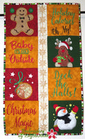 CHRISTMAS FUN WALL HANGING - In The Hoop Machine Embroidery   Digital Download