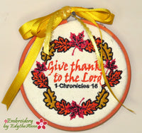 A Trio of Thankfulness -JOY RINGS - Set of Three In The Hoop Machine Embroidery-Digital Download