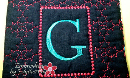 MONOGRAM CROSSBODY BAG - INSTANT DOWNLOAD - Embroidery by EdytheAnne - 5
