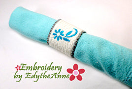 OH SO GRACEFULLY ELEGANT NAPKIN RING In The Hoop Machine Embroidery Design