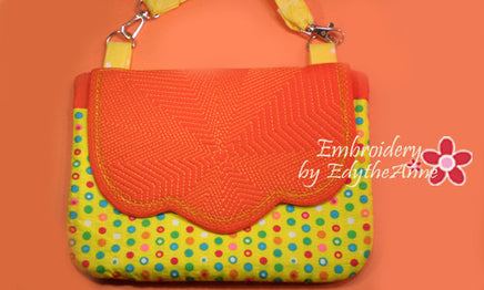 STARBURST QUILTED BAG  In The Hoop Embroidery No Manual Sewing!  -INSTANT DOWNLOAD - Embroidery by EdytheAnne - 2
