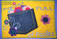 POCKET FULL OF POSIES PLAY MAT In The Hoop Embroidery Design