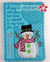 SNOWMAN WARM HEART WHIMSICAL MUG MATS - 2 Sizes Included - DIGITAL DOWNLOAD
