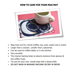 HOW TO CARE FOR YOUR MUG MAT -Digital Download