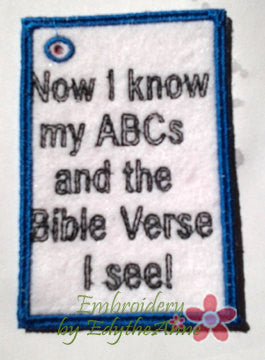 CHILDREN'S ABC Bible Verse Cards. All 3 sizes included.   - INSTANT DOWNLOAD - Embroidery by EdytheAnne - 2