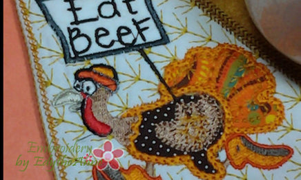 Run Turkey Run... Embroidery by EdytheAnne - 2