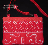 Olivi Anne Monogram Swirls  In The Hoop Bag Machine Embroidery - Digital Download