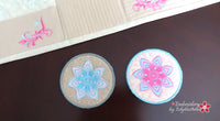 SUMMER ROSE TABLE RUNNER In The Hoop Embroidery Design - Digital Download