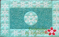 Winter Place Mat In The Hoop - INSTANT DOWNLOAD - Embroidery by EdytheAnne - 2