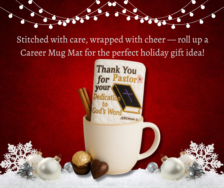 CAREERS MUG MATS/MUG RUGS - IN THE HOOP MACHINE EMBROIDERY