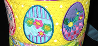 EASTER BASKET & BUNNY HOPPERS In The Hoop Machine Embroidery Design - Digital Download