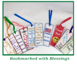 BOOKMARKED WITH BLESSINGS Set of 10 Bookmarks- Digital Downloads