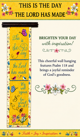 This Is the Day the Lord Has Made – Word Art Wall Hanging In-the-Hoop Machine Embroidery – Digital Download