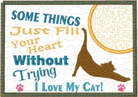 Hurry, Meow or Never!- CAT POSES In The Hoop Embroidered Mug Mat Set-Digital Download