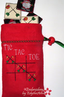 INTRO PRICING - HOLIDAY TIC TAC TOE GAME MAT SET w/ Drawstring Bag & Playing Pieces-  Digital Download