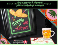CINCO de MAYO SET-  In The Hoop Machine Embroidery