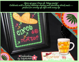 CINCO de MAYO SET-  In The Hoop Machine Embroidery