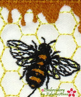 BUSY BEE READER BOOK MARK In The Hoop-  Digital File