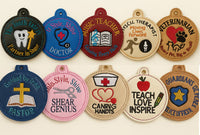 CAREER ORNAMENTS SET In The Hoop Machine Embroidery Design - Digital Download