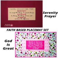 FAITH BASED PLACEMAT SET  In The Hoop Machine Embroidery  - Digital Download
