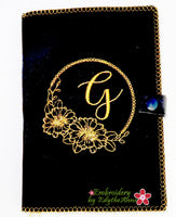 MONOGRAM SNAP JOURNAL COVER- IN THE HOOP - Digital Download