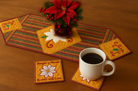 PETALS OF CHRISTMAS IN THE HOOP TABLE RUNNER- Digital Download
