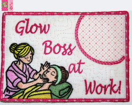 ESTHETICIAN (Facial Specialist)  MUG MAT In The Hoop Machine Embroidery - Digital Download