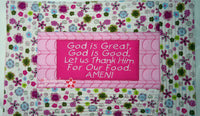 FAITH BASED PLACEMAT SET  In The Hoop Machine Embroidery  - Digital Download