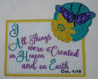 OFF THE EDGE  In The Hoop Mug Mat Duo