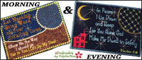 MORNING & EVENING MUG MAT SET  Faith Based In The Hoop Embroidery