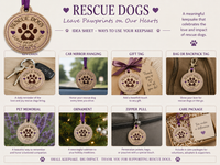 RESCUED DOG BREED - Set of TWO - In The Hoop Machine Embroidery - Digital Download