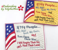 PATRIOTIC FAITH BASED BUNDLE In The Hoop Machine Embroidery