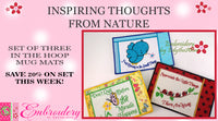NATURE'S INSPIRING THOUGHTS Mug Mat Set of Three - Digital Download
