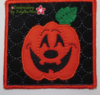 HALLOWEEN CANDLE RING/TABLE TOPPER with MATCHING COASTERS In The Hoop Machine Embroidery