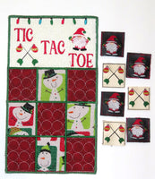 INTRO PRICING - HOLIDAY TIC TAC TOE GAME MAT SET w/ Drawstring Bag & Playing Pieces-  Digital Download