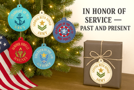 MILITARY ORNAMENTS SET In The Hoop Machine Embroidery Design - Digital Download