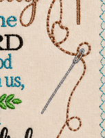 THE WORK OF OUR HANDS CANVAS KEEPSAKE Frameable Canvas-  In The Hoop Machine Embroidery (Copy)