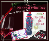 DRINK WINE SET  In the Hoop Machine Embroidery Design -