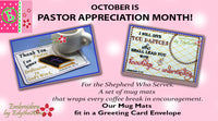 PASTOR APPRECIATION -In The Hoop Machine Embroidered Mug Mat/Mug Rug Set - Digital Download