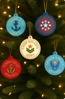 MILITARY ORNAMENTS SET In The Hoop Machine Embroidery Design - Digital Download