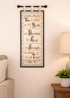PSALM 18 THE LORD IS MY ROCK...WALL HANGING-  In The Hoop Machine Embroidery