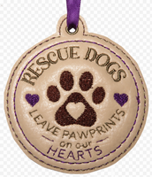 RESCUED DOG BREED - Set of TWO - In The Hoop Machine Embroidery - Digital Download