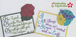 INTRO PRICING - OFF THE EDGE  In The Hoop Mug Mat Pair