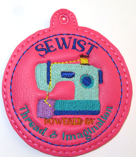 SEWIST ORNAMENT In The Hoop Machine Embroidery Design - Digital Download