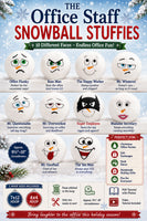 Office Staff Snowball Stuffies | Machine Embroidery Designs