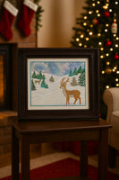 WINTER STILLNESS CANVAS KEEPSAKE Frameable Canvas-  In The Hoop Machine Embroidery